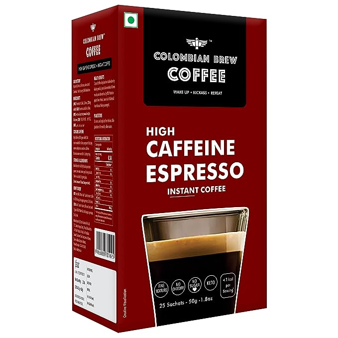 Colombian Brew Coffee Green Coffee Powder, Hot & Cold Brew 10 Bags, Pack of 2 (for Weight Loss) & Colombian Brew Coffee, High Caffeine Colombian Instant, 50g Colombian Brew Coffee Green Coffee Powder, Hot & Cold Brew 10 Bags, Pack of 2 (for Weight Loss) & Colombian Brew Coffee, High Caffeine Colombian Instant, 50g